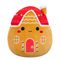Squishmallow 8 Inch Casa the Gingerbread House Christmas Plush Toy - Owl & Goose Gifts
