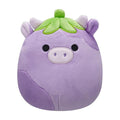 Squishmallow 8 Inch Frederick the Eggplant Cow Plush Toy