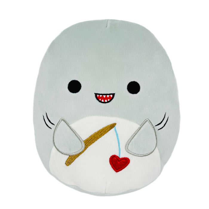 Squishmallow 8 Inch Gordon the Shark with Fishing Pole Valentine Plush Toy