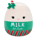 Squishmallow 8 Inch Hedda the Milk for Santa Christmas Plush Toy