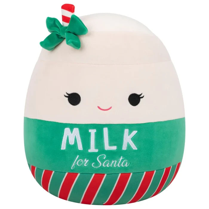 Squishmallow 8 Inch Hedda the Milk for Santa Christmas Plush Toy