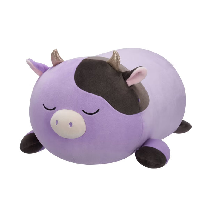 Squishmallow 8 Inch Sleepamallows Alexie the Purple Cow Plush Toy