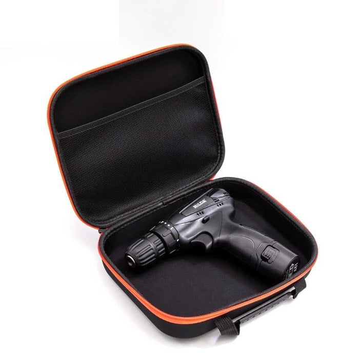 Black storage case cover from 9eight5, designed to protect and organize electronics or accessories.