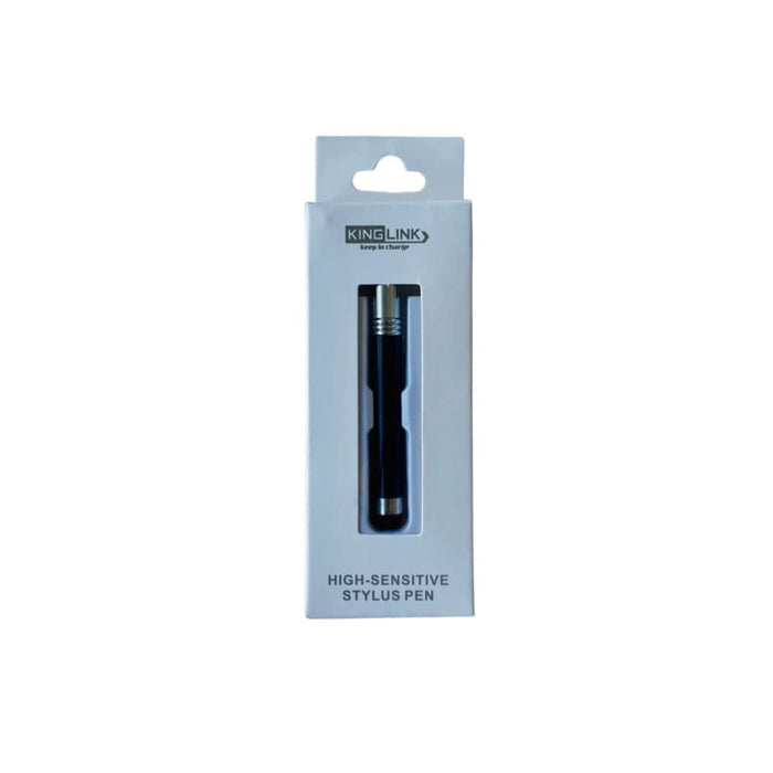 Black 9eight5 dual touch stylus pen for electronics accessories, showing the sleek pen with a fine tip on a neutral background.