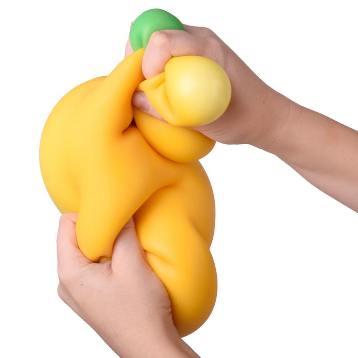 Sunny Days Laffy Snacks 14 Inch Squishy Banana Stretchy Sensory Toy
