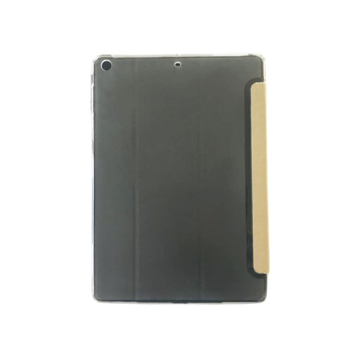 Gold synthetic leather cover for iPad Air 9.7-inch, stylish tablet accessory by 9eight5 with a sleek finish.