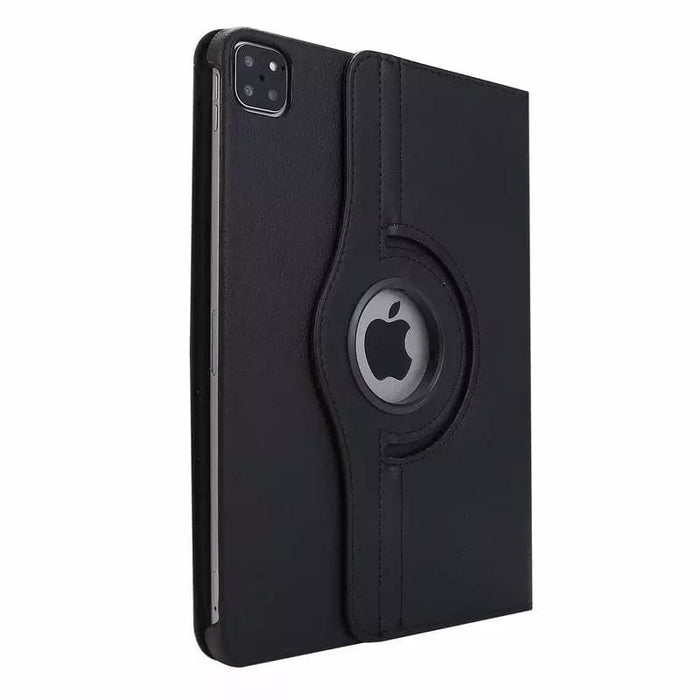 Black synthetic leather cover for iPad Pro 11-inch 2nd gen (2020) by 9eight5, showing the closed protective case.