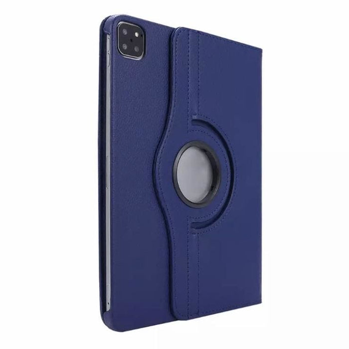 Navy synthetic leather cover for iPad Pro 12.9-inch 4th generation from 2020, designed for 9eight5 brand tablet accessories.