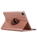 Rose gold synthetic leather cover for iPad Pro 12.9” 4th gen by 9eight5, showing the stylish protective tablet case.
