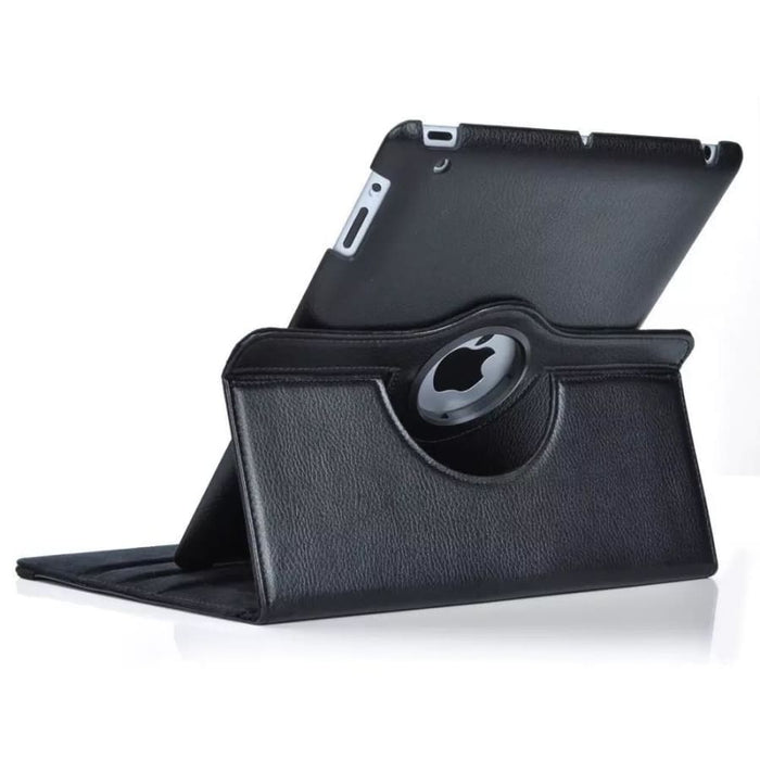 Black synthetic leather cover for iPad Pro 9.7-inch by 9eight5, designed for stylish tablet protection and easy access.
