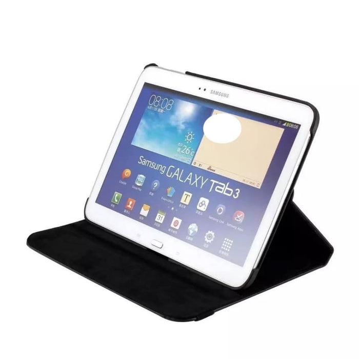 Synthetic leather cover for Samsung Galaxy Tab 3 10.1-inch tablets GT-P5200 P5210 P5220 by 9eight5, showing front view with flap closure.