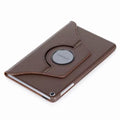 Brown synthetic leather cover for Samsung Galaxy Tab A 10.1” (2019) T510/T515, designed by 9eight5, showing the tablet with the cover on.