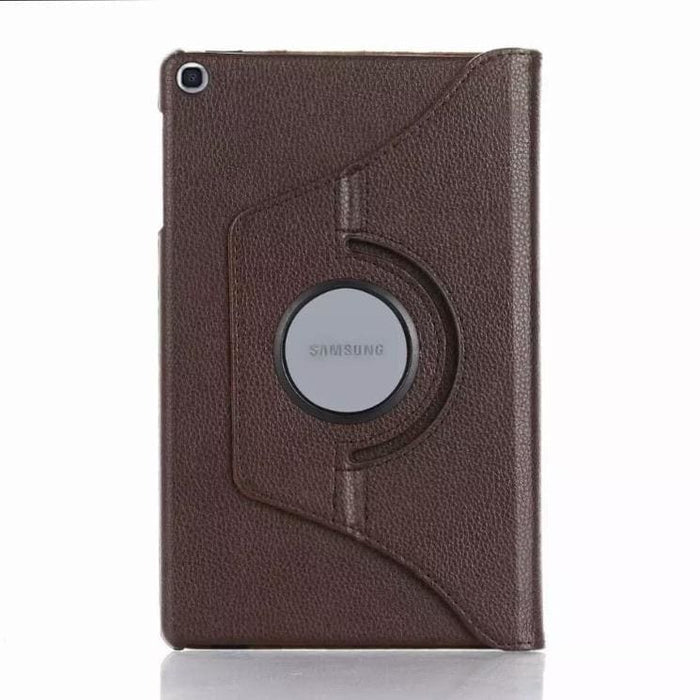 Brown synthetic leather cover for Samsung Galaxy Tab A 10.1” (2019) T510/T515, by 9eight5, with a sleek protective tablet case design.