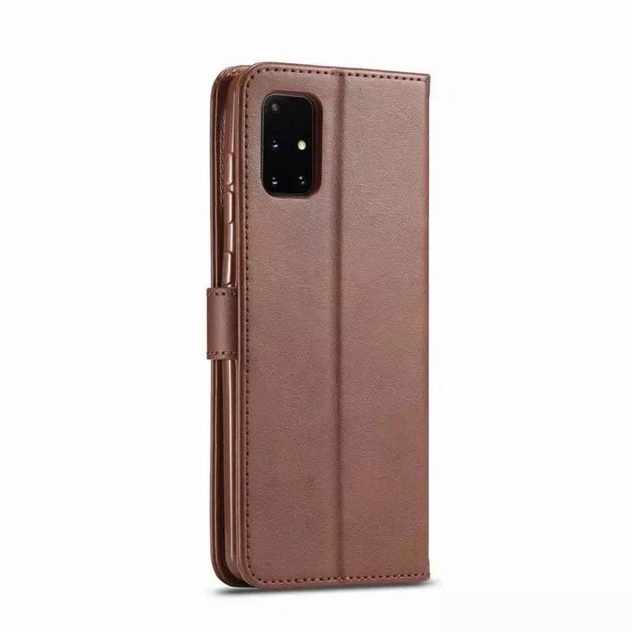 Synthetic leather flip case for iPhone 11 Pro Max by 9eight5, featuring a protective cover with card slots.