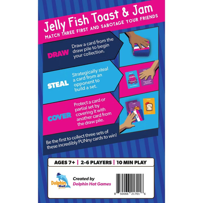 Taco Cat Games - Jelly Fish Toast and Jam Family Card Game