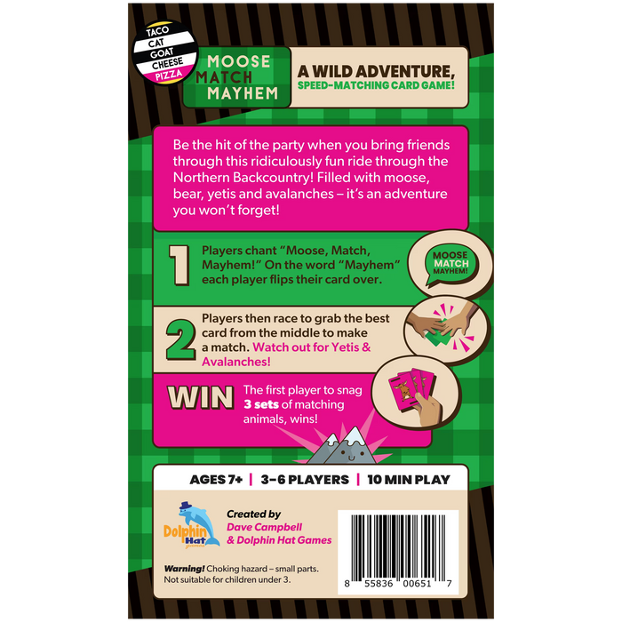 Taco Cat Games - Moose Match Mayhem Family Card Game