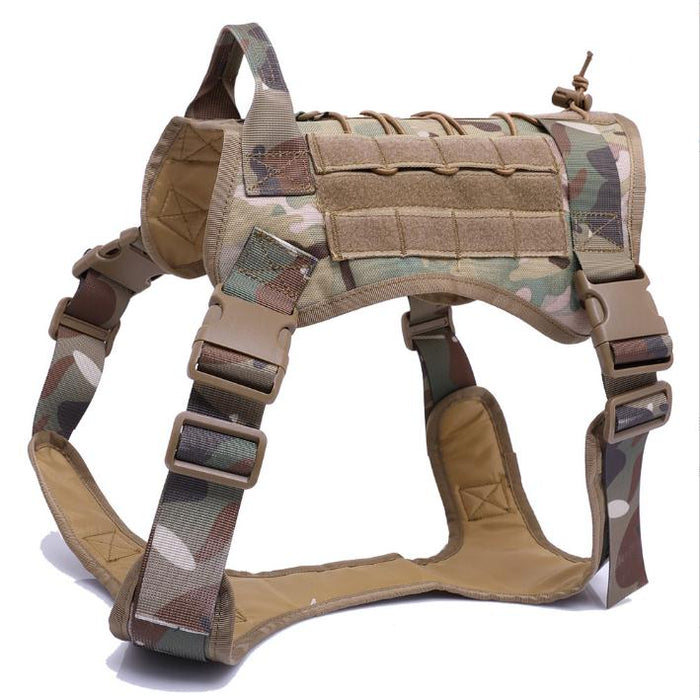 Tactical dog harness flight jacket training vest from dealonline.co.nz, adjustable with sturdy straps and quick-release buckles.