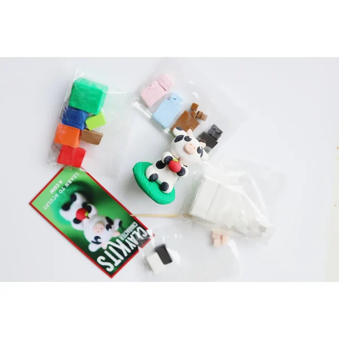 The Make Station DIY Polymer Clay Kit: Calla the Cow