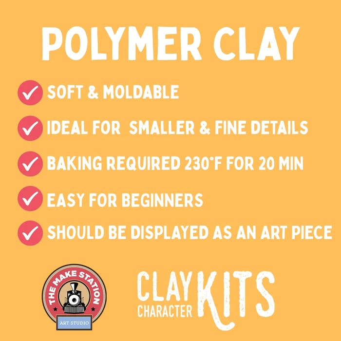 The Make Station DIY Polymer Clay Kit: Cappy the Capybara