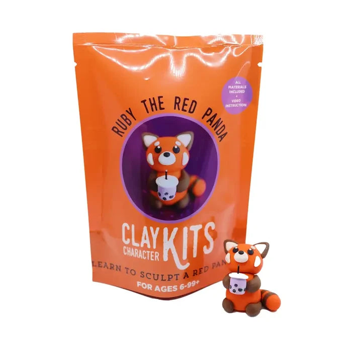 The Make Station DIY Polymer Clay Kit: Ruby the Red Panda