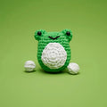 The Woobles Henri the Frog Beginner Crochet Kit - Owl & Goose Gifts