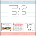 Letter Ff curriculum for toddlers and preschoolers, featuring printable resources for teaching the letter.