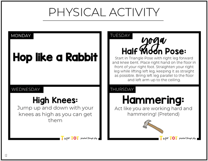 Toddler & Preschool | Letter Hh Curriculum.