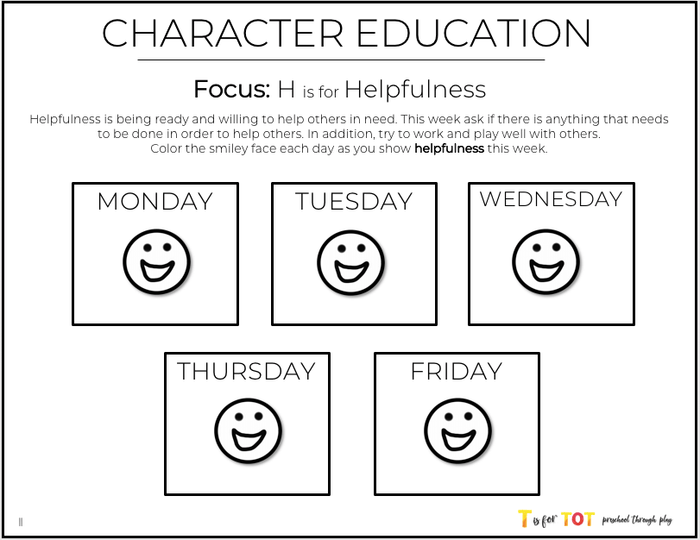Toddler & Preschool | Letter Hh Curriculum.