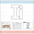 Visual guide for teaching the letter Ii in toddler and preschool curriculum with printable resources.