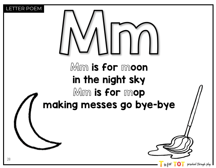 Toddler & Preschool | Letter Mm Curriculum.