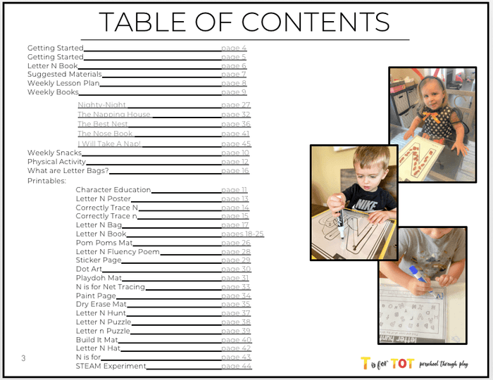 Toddler & Preschool | Letter Nn Curriculum.