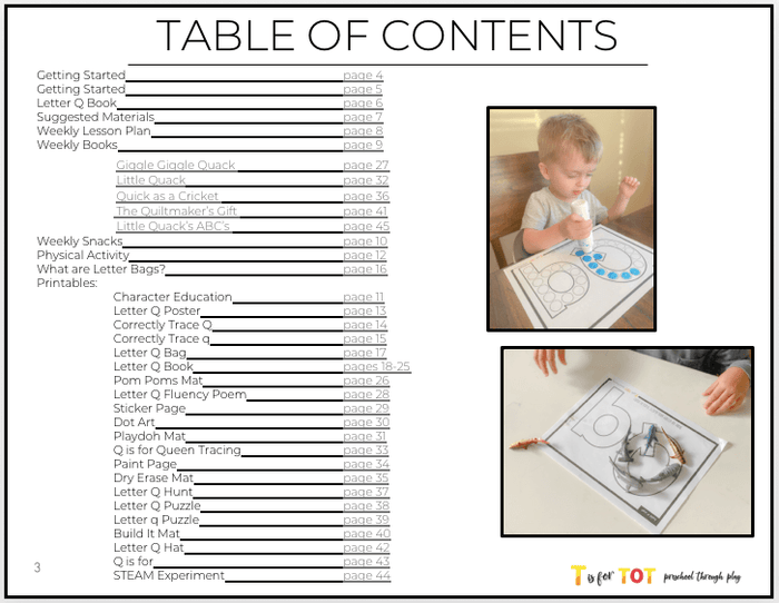 Toddler & Preschool | Letter Qq Curriculum.