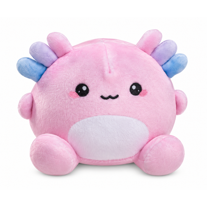 Top Trenz Abby the Axolotl Super Duper Sugar Squisher PLUSH - Squishy Sensory Toy