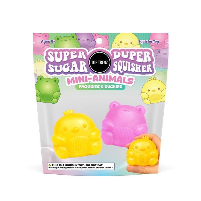 Top Trenz Super Duper Sugar Squisher Mini 2 Pack - Frog and Duck - Assorted