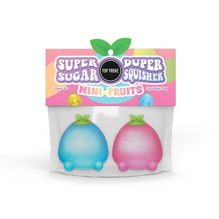 Top Trenz Super Duper Sugar Squisher Mini 2 Pack - Fruits - Assorted
