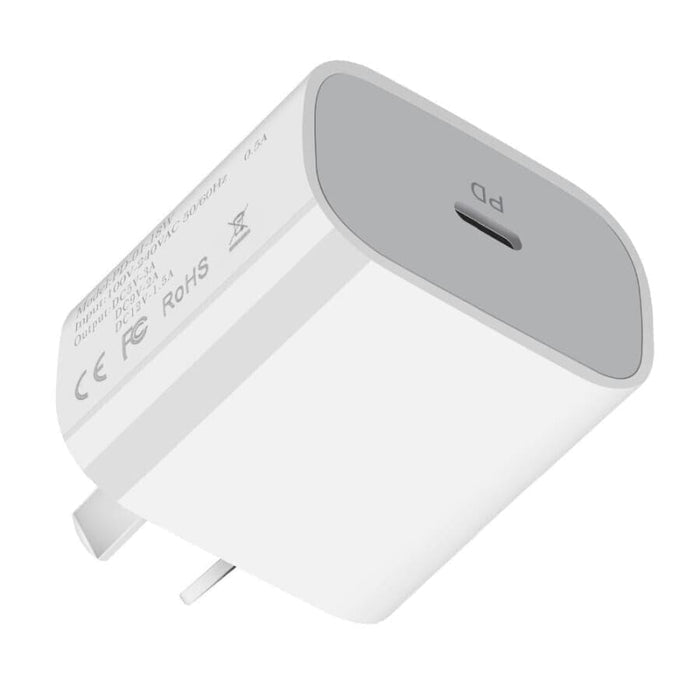 9eight5 Type C to Type C charger cable and wall plug, 1 meter long, suitable for NZ/AUS power outlets.