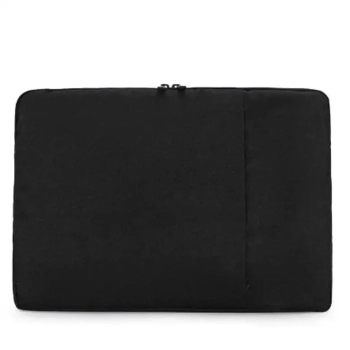 Black 9eight5 Habicare universal laptop sleeve case with padded interior and sleek design for various devices.