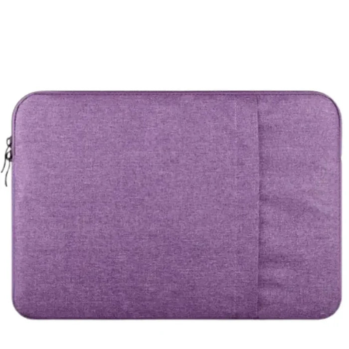 Black 9eight5 Habicare universal laptop sleeve case with padded interior and smooth fabric, designed to protect various devices.