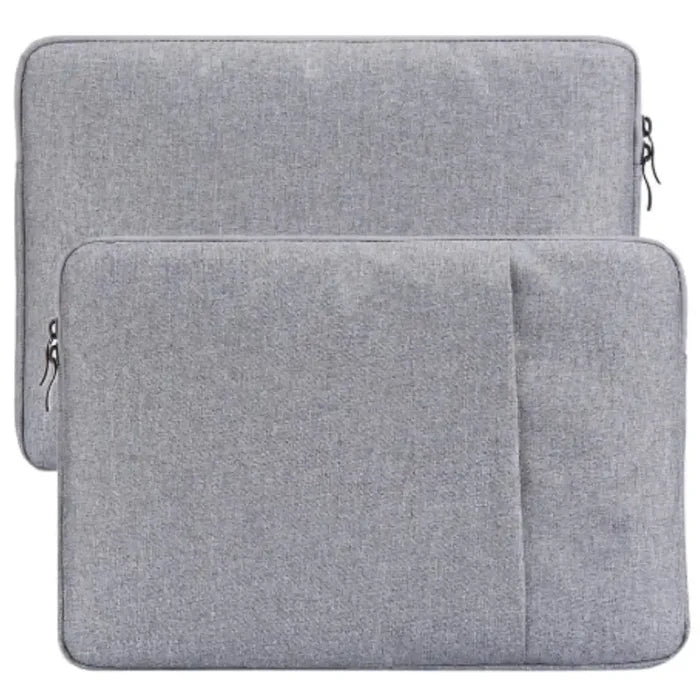 Black Habicare 9eight5 universal laptop sleeve case with padded interior and smooth zipper for 13-15 inch devices.