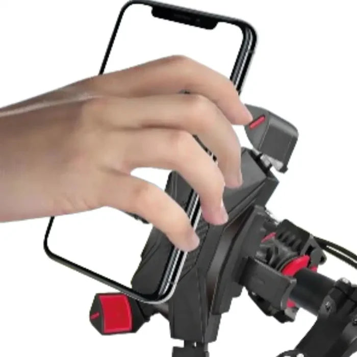 Habicare HBC universal large phone holder for bikes, motorcycles, and scooters with secure adjustable grip and durable design.