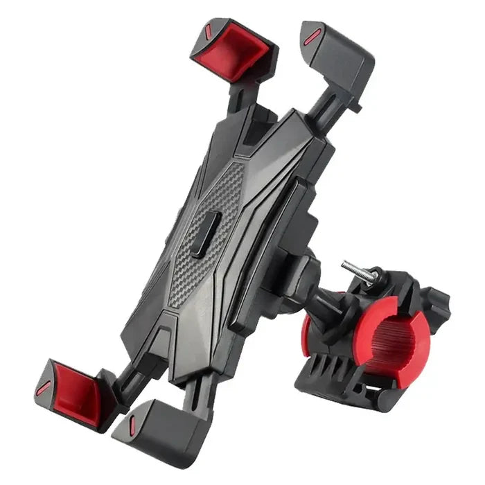 Habicare HBC universal large phone holder for bike, motorcycle, and scooter, securely attaches to handlebars for easy access and visibility.