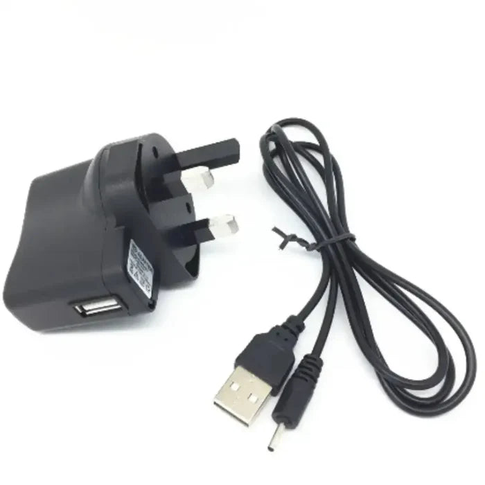 Habicare 9eight5 universal travel charger USB cable compatible with Nokia smartphones, shown with connectors and cable layout