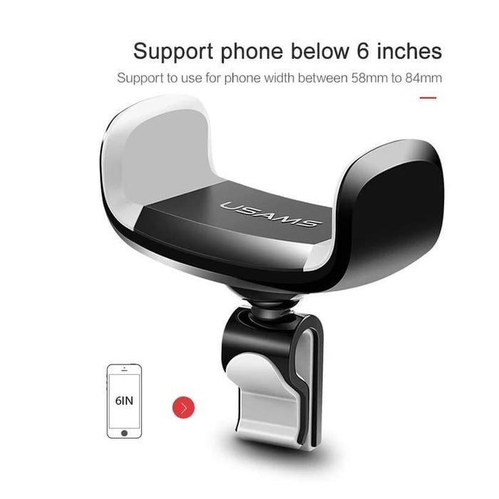 9eight5 USAMS phone holder accessory for phones and tablets, featuring adjustable grip and sleek design.