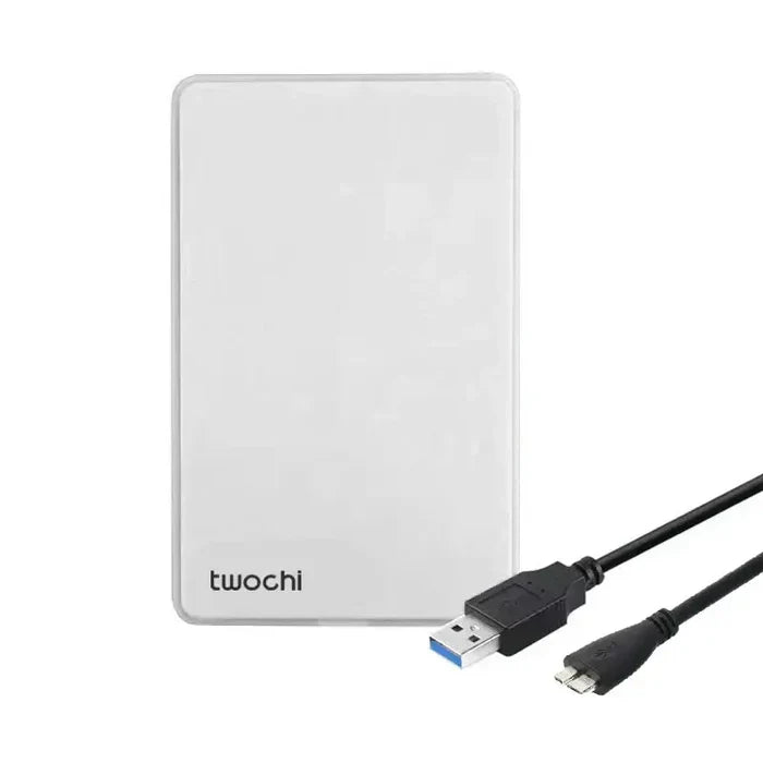 Habicare USB 3.0 external hard drive for PC, Mac, Xbox, and PS4 in various colors, available from 80GB to 2TB storage capacity.