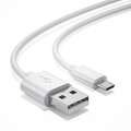 9eight5 USB-A to Micro-USB charger cable for HTC phones, 1 meter length in white, suitable for electronic accessories.