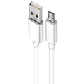 White 1m USB-A to Micro-USB charger cable for Nubia phones, compatible electronics accessories by 9eight5.
