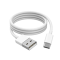 White 1m USB-A to USB-C charger cable for HTC phones by 9eight5, electronics accessory for charging and data transfer.