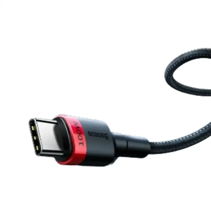 Habicare 9eight5 USB-C PD charger cord for iPhone 15, 16, and MacBook, showing the black cable plugged into devices.