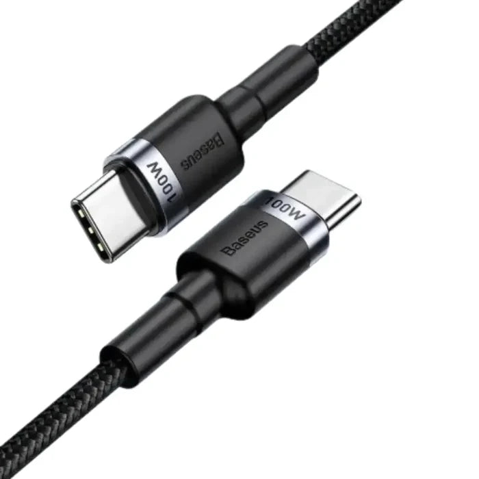 Habicare 9eight5 USB-C PD Charger Cord for iPhone 15/16 and MacBook, showing the black charging cable and connectors.
