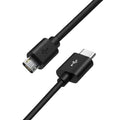 Black 1m USB-C to Micro-USB charger cable for LG SmartWatch G Watch, G Watch R, Urbane, and Watch Sport by That Watch Shop.